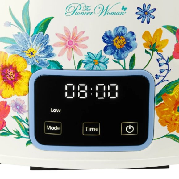 6-Quart Slow Cooker, Locking Lid, Digital, Brilliant Blooms...